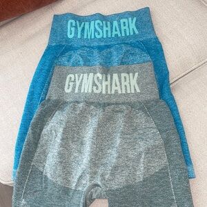 Gym shark biker short set